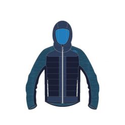 Kurtka polarowa z kapturem hybrydowa CMP. Czarne kurtki męskie CMP, na zimę, bez wzorów, z polaru, sportowe, z kapturem. Za 548.50 zł.