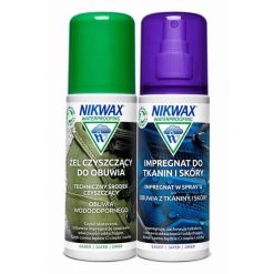 Zestaw do czyszczenia i impregnacji obuwia z tkanin i skóry Nikwax 2 x 125 ml. Obuwie trekkingowe damskie Nikwax. Za 32.99 zł.