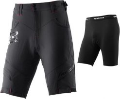 Zestaw spodenki szelki ROCKBROS. Czarne szorty męskie ROCKBROS, bez wzorów, z elastanu, sportowe. Za 259.60 zł.