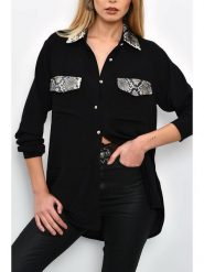 LA Angels Koszula w kolorze czarnym rozmiar: S. Czarne koszule damskie LA Angels, s, bez wzorów, bez kołnierzyka, bez ramiączek. Za 130.99 zł.