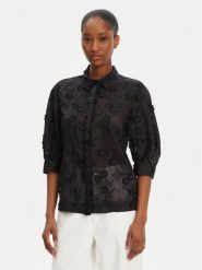 Munthe Koszula Pust 252101725225 Czarny Regular Fit. Czarne koszule damskie Munthe, bez wzorów, z lyocellu, bez kołnierzyka, bez ramiączek. Za 629.99 zł.
