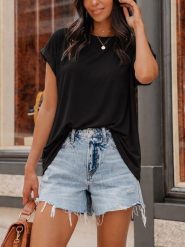 LA Angels Koszulka w kolorze czarnym rozmiar: XL. Czarne t-shirty damskie LA Angels, xl, bez wzorów, bez kołnierzyka. Za 134.95 zł.