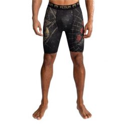 Spodenki treningowe męskie Venum Santa Muerte 5.0 Men'S Vale Tudo Shorts. Czarne szorty męskie VENUM, bez kołnierzyka. Za 199.99 zł.