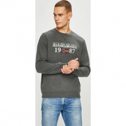 Napapijri - Bluza. Szare bluzy bez kaptura męskie Napapijri, m, z bawełny. W wyprzedaży za 299.90 zł.