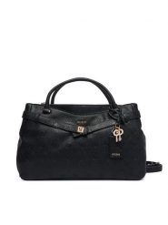 Guess Torebka Ella Logo HWPD97 46060 Czarny. Czarne torebki klasyczne damskie Guess, z aplikacjami, ze skóry, bez dodatków. Za 634.99 zł.