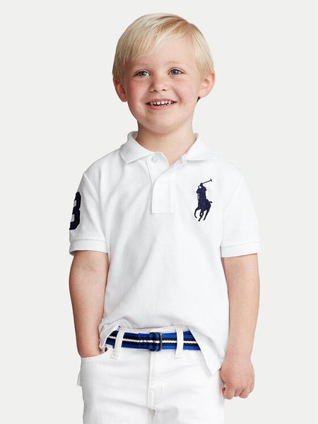 Polo Ralph Lauren Polo 322670257006 Biały Regular Fit. Białe t-shirty chłopięce Polo Ralph Lauren, bez wzorów, z bawełny, bez ramiączek. Za 339.99 zł.