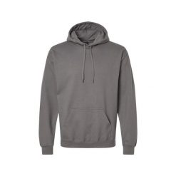Bluza Z Kapturem Dla Dorosłych Unisex Softstyle Fleece Midweight. Niebieskie bluzy sportowe damskie Gildan, m, bez wzorów, z bawełny, bez ramiączek, długie, z kapturem. Za 106.99 zł.