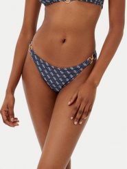 Guess Dół od bikini E5GO28 KCRL2 Niebieski. Niebieskie bikini damskie Guess, z aplikacjami. Za 129.99 zł.