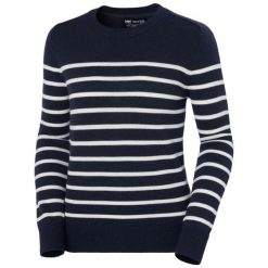 Damski sweter z wełny Helly Hansen. Niebieskie swetry klasyczne damskie Helly Hansen, z wełny, bez kołnierzyka. W wyprzedaży za 568.65 zł.