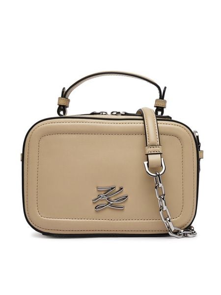 KARL LAGERFELD Torebka B1W30269 Beżowy. Brązowe listonoszki damskie Karl Lagerfeld, bez wzorów, ze skóry, bez dodatków. Za 1,299.00 zł.