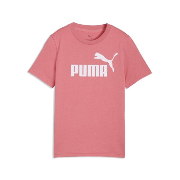 Młodzieżowa koszulka ESS z logo No. 1 PUMA. Czerwona bluzki damskie Puma, m, bez wzorów, z bawełny, klasyczne, bez kołnierzyka, bez ramiączek. Za 79.00 zł.
