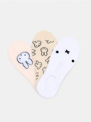 Prążkowane skarpetki 3 pack Miffy - wielobarwny. Skarpetki damskie Sinsay, bez wzorów, prążkowane. Za 12.99 zł.