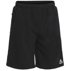 Spodenki piłkarskie bawełniane Select Torino Sweat czarne. Czarne szorty męskie Select, z bawełny, bez kołnierzyka. W wyprzedaży za 119.90 zł.