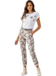 Heine Koszulka w kolorze białym rozmiar: 38. Białe bluzki damskie Heine, bez wzorów, z bawełny, bez kołnierzyka. Za 60.88 zł.