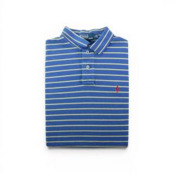Second life - Koszulka polo męska krótki rękaw niebieska - Stan dobry. Niebieskie koszulki polo męskie Ralph Lauren, l, bez wzorów, bez ramiączek. Za 106.46 zł.