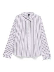 Vero Moda Koszula w kolorze biało-fioletowym rozmiar: XS. Białe koszule damskie Vero Moda, xs, bez wzorów, z bawełny, bez kołnierzyka, bez ramiączek. Za 104.95 zł.