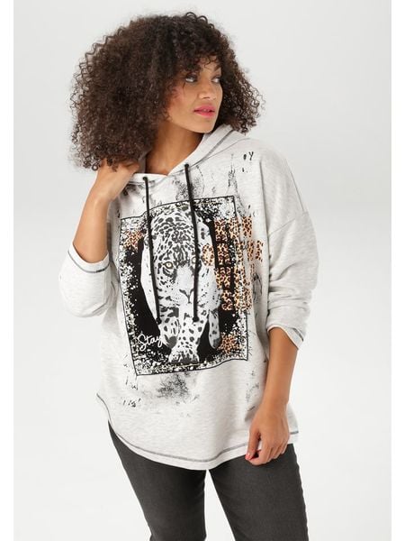 Aniston Bluza w kolorze białym rozmiar: 52. Białe bluzy z kapturem damskie Aniston. Za 69.75 zł.