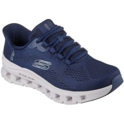 Buty sportowe męskie Skechers Glide step Pro Elron. Niebieskie buty sportowe na co dzień męskie Skechers, bez zapięcia. Za 490.00 zł.