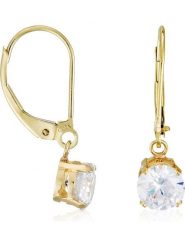 OR ÉCLAT Złote kolczyki "Gracieuse" z cyrkoniami rozmiar: onesize. Żółte kolczyki damskie Or Éclat, z cyrkonią, złote. Za 826.99 zł.