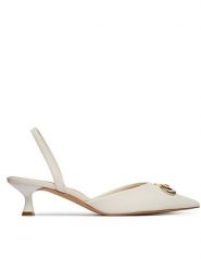 Aldo Czółenka Delicat 14344607 Écru. Białe czółenka damskie Aldo, bez wzorów, ze skóry, bez obcasa. Za 359.99 zł.