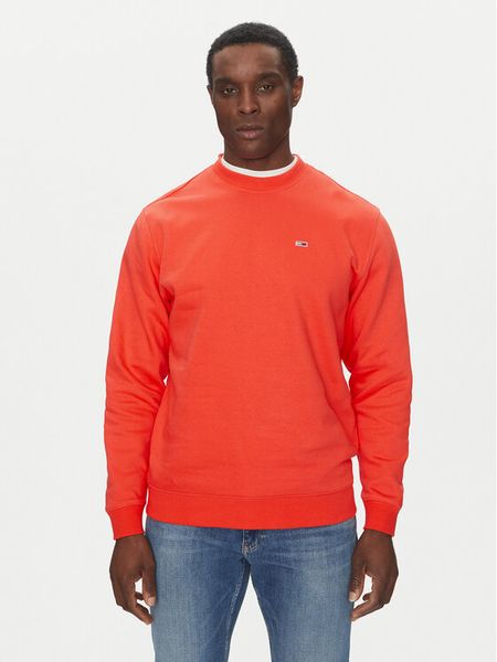 Tommy Jeans Bluza DM0DM20741 Pomarańczowy Regular Fit. Brązowe bluzy bez kaptura męskie Tommy Jeans, m, z bawełny. Za 279.99 zł.