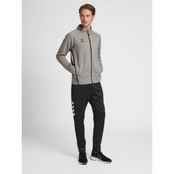 Bluza dresowa zapinana na zamek błyskawiczny Hummel Cima XK. Szare bluzy bez kaptura męskie HUMMEL, xl, z dresówki. W wyprzedaży za 224.10 zł.
