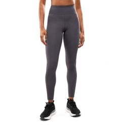 Damskie długie legginsy do biegania Fitness Siroko Lume Dark Gray. Szare bielizna termoaktywna damska SIROKO, bez wzorów, z tkaniny. Za 169.00 zł.