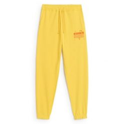 Spodnie dresowe DIADORA PANT MANIFESTO. Żółte spodnie sportowe męskie Diadora, z bawełny. Za 149.99 zł.