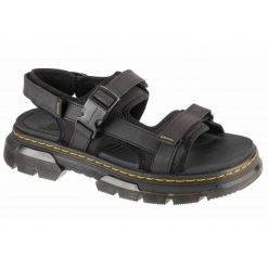 Sandały Dr. Martens Forster Ii Sandals DM31560001 czarne. Czarne sandały damskie bez wzorów, z materiału, bez obcasa, na platformie. Za 782.03 zł.