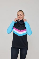 Damska koszulka termoaktywna z wysokim dekoltem Can't Touch This. Niebieskie bielizna termoaktywna damska OOSC, s, bez wzorów, z materiału. Za 294.99 zł.