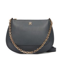 Torebka Tommy Hilfiger. Szare torebki klasyczne damskie Tommy Hilfiger, bez wzorów, bez dodatków. Za 649.99 zł.