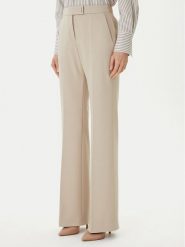 BOSS Spodnie materiałowe Talia4 50551907 Beżowy Relaxed Fit. Brązowe spodnie materiałowe damskie Boss, bez wzorów, z materiału. Za 899.99 zł.