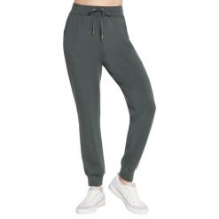 Spodnie sportowe damskie Skechluxe Elevate Jogger Pant. Zielone spodnie sportowe damskie Skechers, l, z materiału, trekkingowe. Za 249.99 zł.