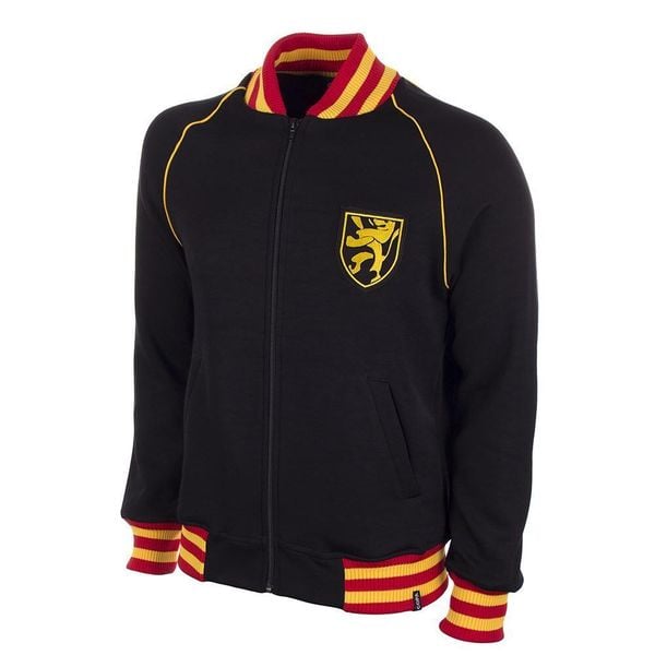 Belgia 1960's - Kurtka piłkarska retro - Czarna – COPA Football. Czarne kurtki męskie COPA FOOTBALL, m, bez wzorów, z poliesteru, retro, bez kaptura. Za 381.13 zł.
