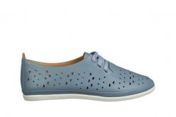 Półbuty Bayla-161 158 707 Denim 161712, Niebieski, Skóra naturalna - 37. Niebieskie półbuty damskie Bayla, bez wzorów, z denimu, bez obcasa, na płaskiej podeszwie. W wyprzedaży za 179.10 zł.