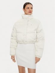 Tommy Jeans Kurtka zimowa Satin DW0DW18292 Beżowy Regular Fit. Brązowe kurtki damskie Tommy Jeans, na zimę, m, bez wzorów, z jeansu, bez kaptura. Za 589.99 zł.