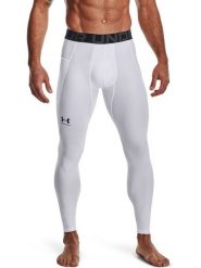 Under Armour Legginsy sportowe w kolorze białym rozmiar: L. Białe spodnie sportowe męskie Under Armour, z materiału. Za 130.19 zł.