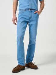Wrangler Dżinsy - Regular fit - w kolorze błękitnym rozmiar: W34/L32. Niebieskie jeansy męskie Wrangler. Za 206.42 zł.