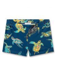 Sanetta Kidswear Kąpielówki w kolorze niebieskim rozmiar: 104. Niebieskie kąpielówki męskie Sanetta Kidswear, bez wzorów, z materiału. Za 43.99 zł.