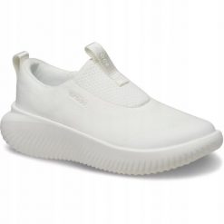 Buty Sportowe Sneakersy Dla Dorosłych Crocs Mellow Ease Slip On. Białe buty sportowe na co dzień męskie Crocs, z materiału, bez zapięcia. Za 263.99 zł.