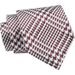 Jedwabny Krawat Chattier - Geometryczny Wzór. Czerwone krawaty i muchy męskie Chattier, bez wzorów, z jedwabiu, eleganckie. Za 89.00 zł.