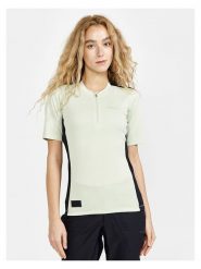 Craft Koszulka kolarska w kolorze zielonym rozmiar: M. Zielone bluzki sportowe damskie Craft, m, bez wzorów, z materiału, bez ramiączek. Za 108.99 zł.