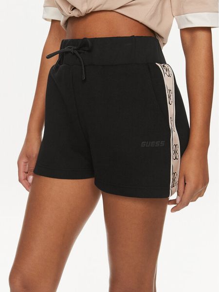 Guess Szorty sportowe Britney V3GD13 KB3P2 Czarny Loose Fit. Czarne spodenki sportowe damskie Guess, l, z bawełny. Za 169.99 zł.