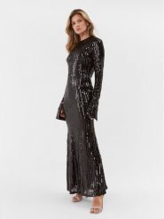 ROTATE Sukienka wieczorowa Sequin 111349100 Czarny Slim Fit. Czarne sukienki damskie ROTATE, bez wzorów, z syntetyku, wizytowe, bez kołnierzyka, bez ramiączek. Za 2,019.00 zł.