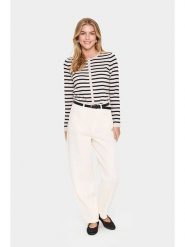 SAINT TROPEZ Kardigan w kolorze jasnoróżowo-czarnym rozmiar: L. Czarne kardigany damskie Saint Tropez, l, bez wzorów. Za 104.39 zł.