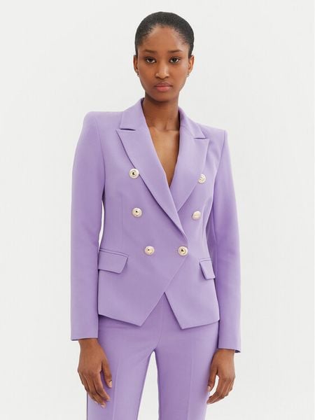 Rinascimento Marynarka CFC0122865003 Fioletowy Regular Fit. Fioletowe marynarki i żakiety damskie RINASCIMENTO, xl, bez wzorów, z syntetyku. Za 369.99 zł.