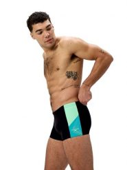 Speedo Kąpielówki "Dive" w kolorze czarno-turkusowym rozmiar: 7. Czarne kąpielówki męskie Speedo, bez wzorów. Za 120.52 zł.