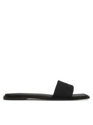 Calvin Klein Klapki Flat Slide - He HW0HW02378 Czarny. Czarne klapki damskie CALVIN KLEIN, bez wzorów, z materiału, bez obcasa. Za 289.99 zł.