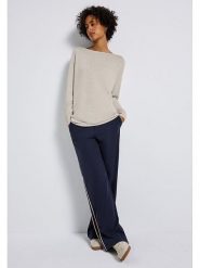 Street One Sweter w kolorze kremowym rozmiar: 38. Brązowe swetry klasyczne damskie Street One, z bawełny, bez kołnierzyka. Za 118.84 zł.