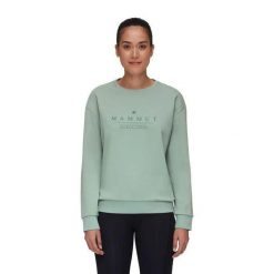 Bluza trekkingowa damska Mammut Core ML Crew Neck Logo. Zielone bluzy bez kaptura damskie Mammut, xs. Za 219.99 zł.